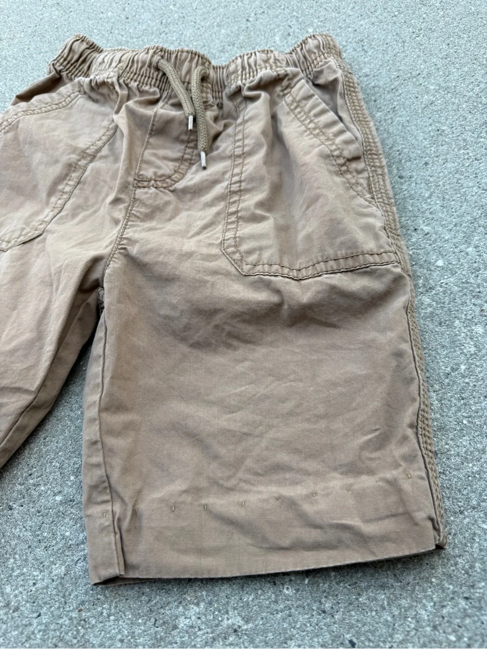 100% cotton OshKosh B'gosh Brown Elastic Waist Cargo Shorts